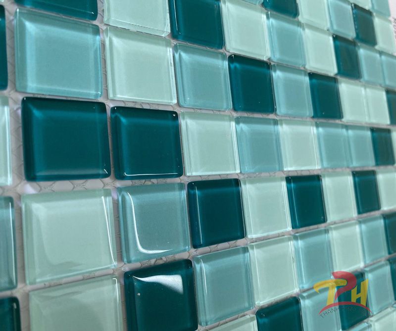 gach mosaic 30x30 xanh nhat
